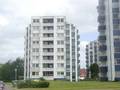 Hochh�user der Wohnungsbaugesellschaft Rebien vor und nach der Sanierung