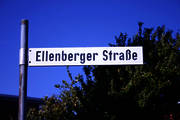 Strassenschild Ellenberger Stra�e